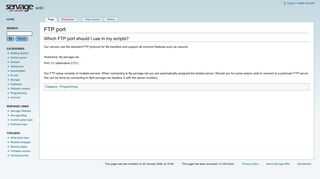 
                            11. FTP port - Servage Wiki