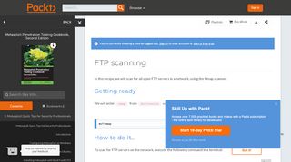 
                            10. FTP scanning - Metasploit Penetration Testing Cookbook, Second ...