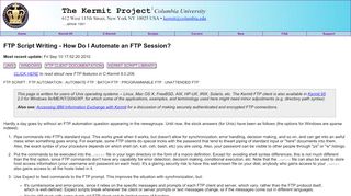 
                            5. FTP Script Writing - How Do I Automate an FTP Session?