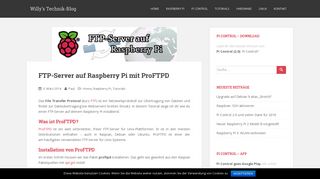 
                            8. FTP-Server auf Raspberry Pi mit ProFTPD - Willy's Technik-Blog