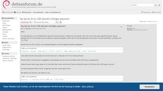 
                            8. ftp Server Error 530 obwohl richtiges passwort - debianforum.de