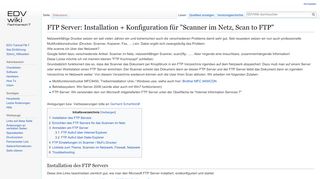 
                            11. FTP Server: Installation + Konfiguration für 