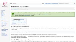 
                            4. FTP-Server mit ProFTPD – DebianforumWiki