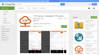 
                            12. FTP Server - Multiple FTP users - Apps on Google Play