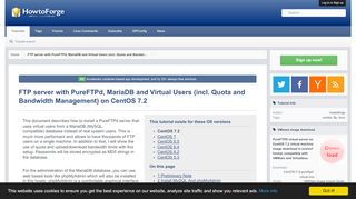 
                            13. FTP server with PureFTPd, MariaDB and Virtual Users (incl. Quota and ...