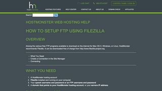 
                            1. FTP Setup Using Filezilla - HostMonster cPanel