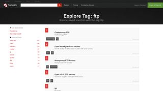 
                            1. ftp - Shodan