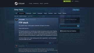 
                            12. FTP stuck :: Grey Hack General Discussion - Steam Community