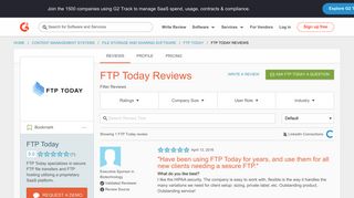 
                            7. FTP Today Reviews | G2 Crowd