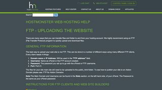 
                            3. FTP - Uploading the website - HostMonster cPanel