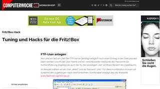 
                            4. FTP-User anlegen - Fritz!Box-Hack: Tuning und Hacks für die Fritz!Box ...