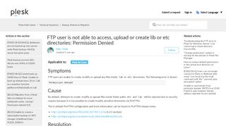 
                            8. FTP user is not able to access or create lib directory: Permission ...