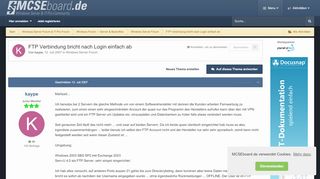 
                            7. FTP Verbindung bricht nach Login einfach ab - Windows Server Forum ...