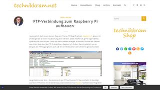 
                            7. FTP-Verbindung zum Raspberry Pi aufbauen › technikkram.net