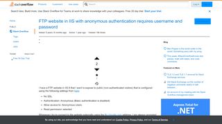 
                            5. FTP website in IIS with anonymous authentication requires username ...