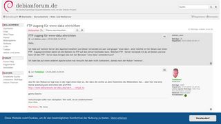 
                            4. FTP zugang für www-data einrichten - debianforum.de
