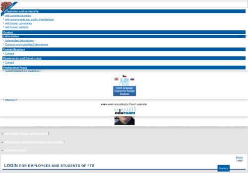 
                            7. FTS Login | CTU in Prague Faculty of Transportation Sciences