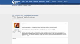 
                            5. FTTH - Router mit Telefonfunktionen | ComputerBase Forum