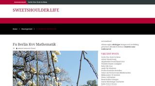 
                            13. Fu Berlin Kvv Mathematik – sweetshoulder.life
