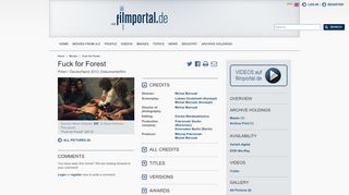 
                            13. Fuck for Forest | filmportal.de