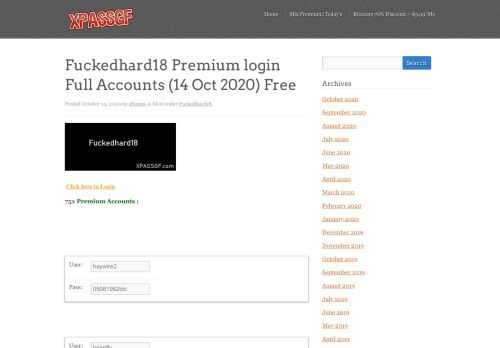 
                            3. Fuckedhard18 Premium login Full Accounts - xpassgf