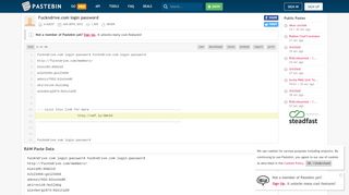 
                            3. Fuckndrive.com login password - Pastebin.com