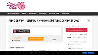 
                            5. ▷ Fuego de Vida: Opiniones ¿Mejor Web de Encuentros en 2019 ...