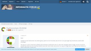 
                            9. Fuehrerschein CD-ROM - Off- Topic - Informatik-Forum der TU Wien