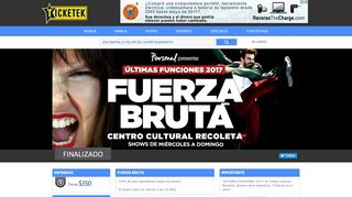 
                            5. Fuerza Bruta | Ticketek