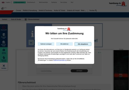 
                            4. Führerscheintest: Kostenlos & ohne Anmeldung - hamburg.de