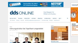 
                            13. Führungsstruktur bei TopaTeam umgestaltet. - dds – Das Magazin für ...