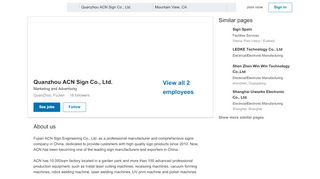 
                            12. FuJian ACN Sign Engineering Co.,Ltd | LinkedIn