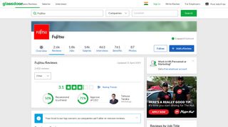 
                            9. Fujitsu Reviews | Glassdoor.co.in