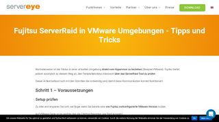 
                            10. Fujitsu ServerRaid in VMware Umgebungen - Tipps und Tricks ...