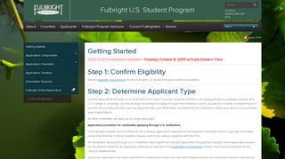 
                            3. Fulbright Student Program - Applicants