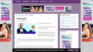 
                            12. Fuld plade på TV2 - Spil bingo i TV2s program Fuld plade