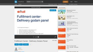 
                            11. Fulfillment Center : Delhivery Godam Panel - SlideShare