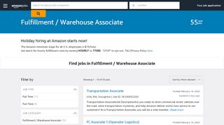 
                            13. Fulfillment / Warehouse Associate | Amazon.jobs