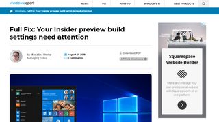 
                            12. Full Fix: Your Insider preview build settings need ... - Windows Report