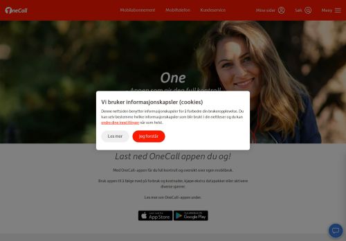 
                            5. Full kontroll over din mobilbruk med vår app, One | OneCall