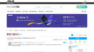 
                            3. Full screen display in Asus Zenfone Max pro m1-Fan Chat - Mobile