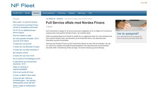 
                            2. Full Service aftale med Nordea Finans - NF Fleet