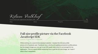 
                            11. Full size profile picture via the Facebook JavaScript SDK • Javascript ...