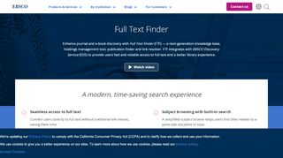 
                            3. Full Text Finder - Ebsco