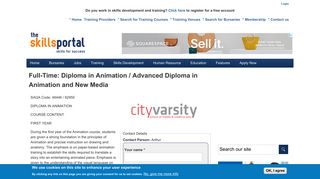 
                            4. Full-Time: Diploma in Animation / Advanced Diploma ... - Skills Portal