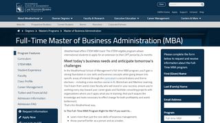 
                            4. Full-Time Master of Business Administration (MBA) | Weatherhead