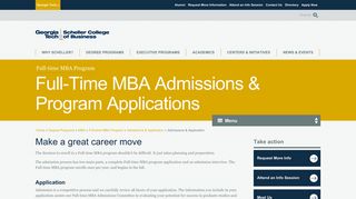
                            10. Full-Time MBA Requirements & Application | Georgia Tech