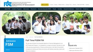 
                            6. Full Time PGDM FM - FORE School of Management