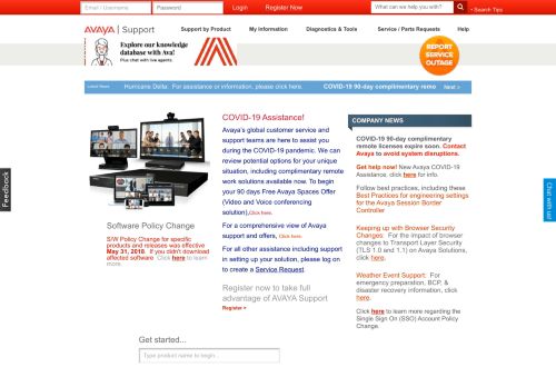 
                            9. Full Website - Avaya Support