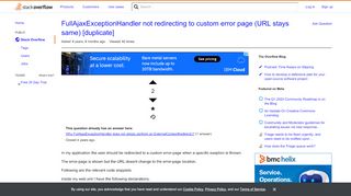 
                            8. FullAjaxExceptionHandler not redirecting to custom error page (URL ...